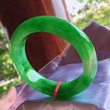 Natural Myanmar Jade Full Green 54-62mm Bracelet Princess Bracelet