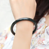 Hetian Jade Carved Thin Round Jade Bracelet Princess Bracelet Gift