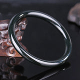 Hetian Jade Carved Thin Round Jade Bracelet Princess Bracelet Gift