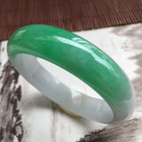 Pure Myanmar Jade A-Class 53mm-62mm Green Bracelet