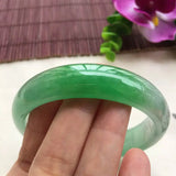 Pure Myanmar Jade A-Class Light Green Bracelet 53-62mm
