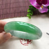Pure Myanmar Jade A-Class Light Green Bracelet 53-62mm
