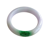 Certified Myanmar Jade Bracelet - Purple Green - 54-62mm