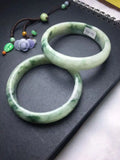 Natural Myanmar Emerald Two-color Floating Bracelet for Women