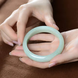 Natural Myanmar Jade A-Class Bracelet 54-64mm Delicate Female Jewelry