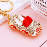 Charm Open Car Rhinestone Key Chain Supercar Model Keychain