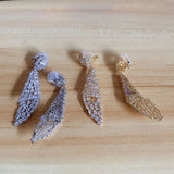 Senior irregular zircon earrings female ear clips no pierced