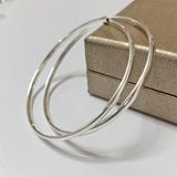 Senlissi 18K Plated Hoop Earrings - Sterling Silver 3.0mm
