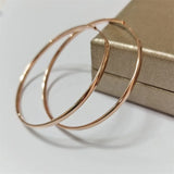 Senlissi 18K Plated Hoop Earrings - Sterling Silver 3.0mm