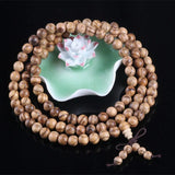 Sennier Natural Agarwood Incense 108 Beads 6mm 8mm Buddha Prayer Malas Beads