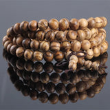 Sennier Natural Agarwood Incense 108 Beads 6mm 8mm Buddha Prayer Malas Beads
