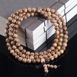 Sennier Natural Agarwood Incense 108 Beads 6mm 8mm Buddha Prayer Malas Beads