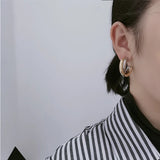 French Metal Circle Earrings Women's Ear Rings Exaggerated Earrings
