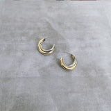 French Metal Circle Earrings Women's Ear Rings Exaggerated Earrings