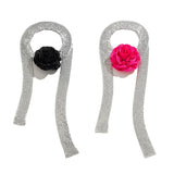 Sequin Choker Necklace Flower Choker Sequin Collar Necklace