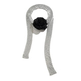 Sequin Choker Necklace Flower Choker Sequin Collar Necklace