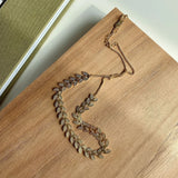 Sequined Leaf 925 Silver Choker Necklace Women Summer Jewelry