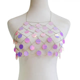 Sequins Body Chains Belly Summer Bikini Chain Bra Harness Body Jewelry