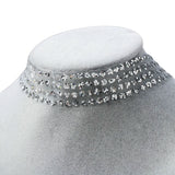 Sequins Mesh Choker Necklace Women Jewelry Sexy Clavicle Chain Statement