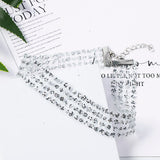 Sequins Mesh Choker Necklace Women Jewelry Sexy Clavicle Chain Statement