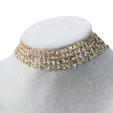 Sequins Mesh Choker Necklace Women Jewelry Sexy Clavicle Chain Statement