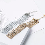 Sequins Mesh Choker Necklace Women Jewelry Sexy Clavicle Chain Statement