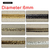 Sequins Round Cotton Rope Jewelry Making Supplies Bright Cord