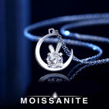 Serenity 1ct Moissanite Necklace D VVS1 Diamond Test Passed