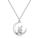 Serenity 1ct Moissanite Necklace D VVS1 Diamond Test Passed