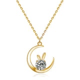 Serenity 1ct Moissanite Necklace D VVS1 Diamond Test Passed