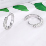 Serenity D 1.0mm Moissanite Stud Earrings S925 Silver Pt950 Band Fine Jewelry