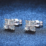 Serenity D 3mm Moissanite Earrings 0.8ct S925 Sterling Silver