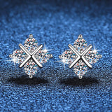 Serenity D 3mm Moissanite Earrings 0.8ct S925 Sterling Silver