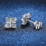 Serenity D 3mm Moissanite Earrings 0.8ct S925 Sterling Silver