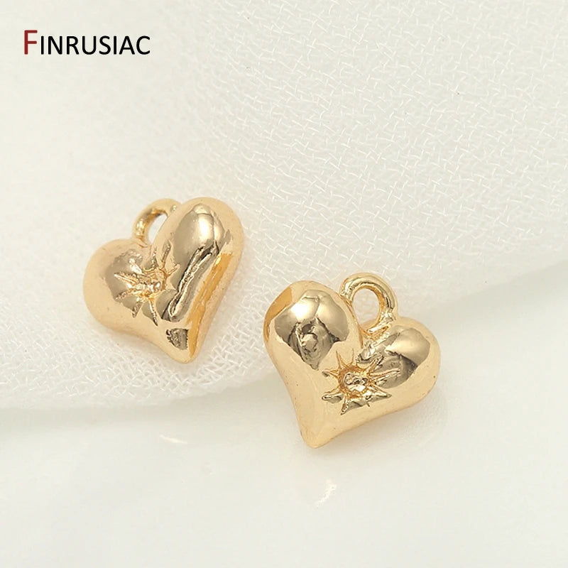 14k Plated Small Pendants Charms for DIY Jewelry Making - Earrings Necklaces Pen