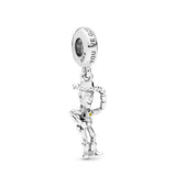 Sterling Silver Beads Charm Pendant for Bracelets DIY Jewelry Holiday Accessory
