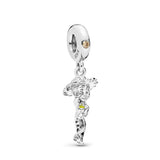 Sterling Silver Beads Charm Pendant for Bracelets DIY Jewelry Holiday Accessory