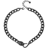 Serpentine Necklace Crystal Snake Collar Chain Teen Jewelry