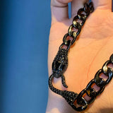 Serpentine Necklace Crystal Snake Collar Chain Teen Jewelry