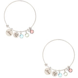Mom Bracelet Colored Diamond Mother's Jewelry
