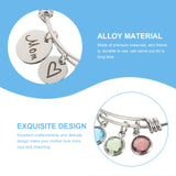 Mom Bracelet Colored Diamond Mother's Jewelry