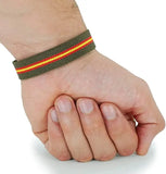 Set of 3 Spain Flag Bracelets and Elastic Bull