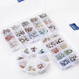 8mm Mixed Alloy Diamonds Beads Colorful Spacer Beads Box Sets