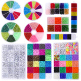 DIY Bead Craft Kit - Glass Pony Seed Beads for Bracelets, Valentine Gift