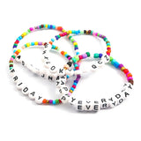 DIY Bead Craft Kit - Glass Pony Seed Beads for Bracelets, Valentine Gift