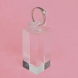 Clear Acrylic Ring Clip Display Stand Jewelry Holder