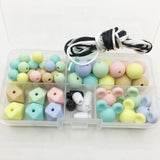 Silicone Teething Beads DIY Jewelry Making Kit