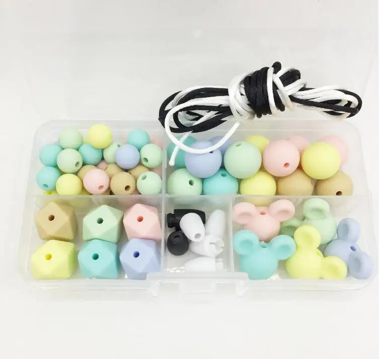 Silicone Teething Beads DIY Jewelry Making Kit