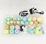 Silicone Teething Beads DIY Jewelry Making Kit