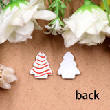 Set of 10 CN Christmas Tree Cake Acrylic Findings 18mm